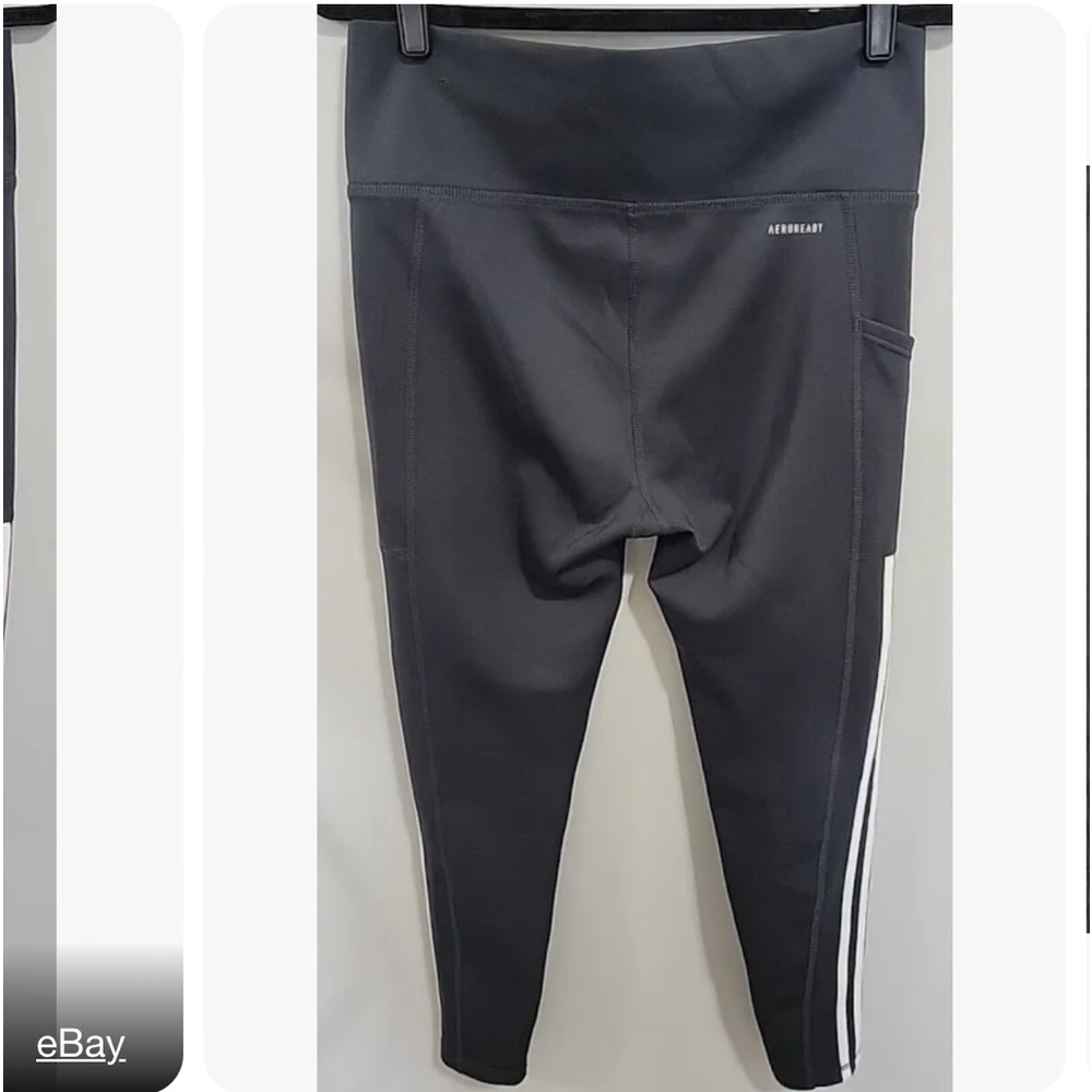 Adidas Essentials 3 Stripe Pants View 4